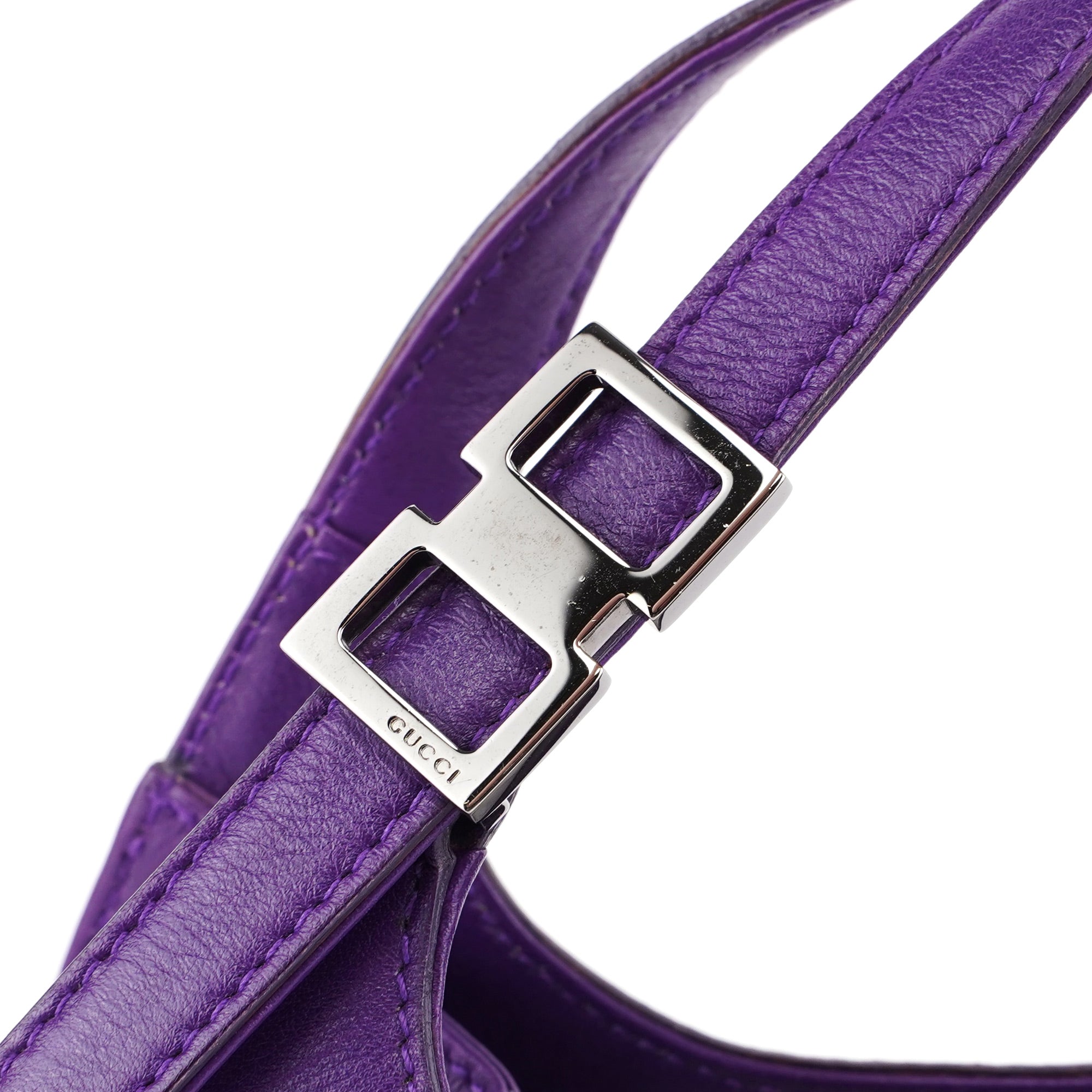 Gucci Purple Calfskin Shoulder Bag