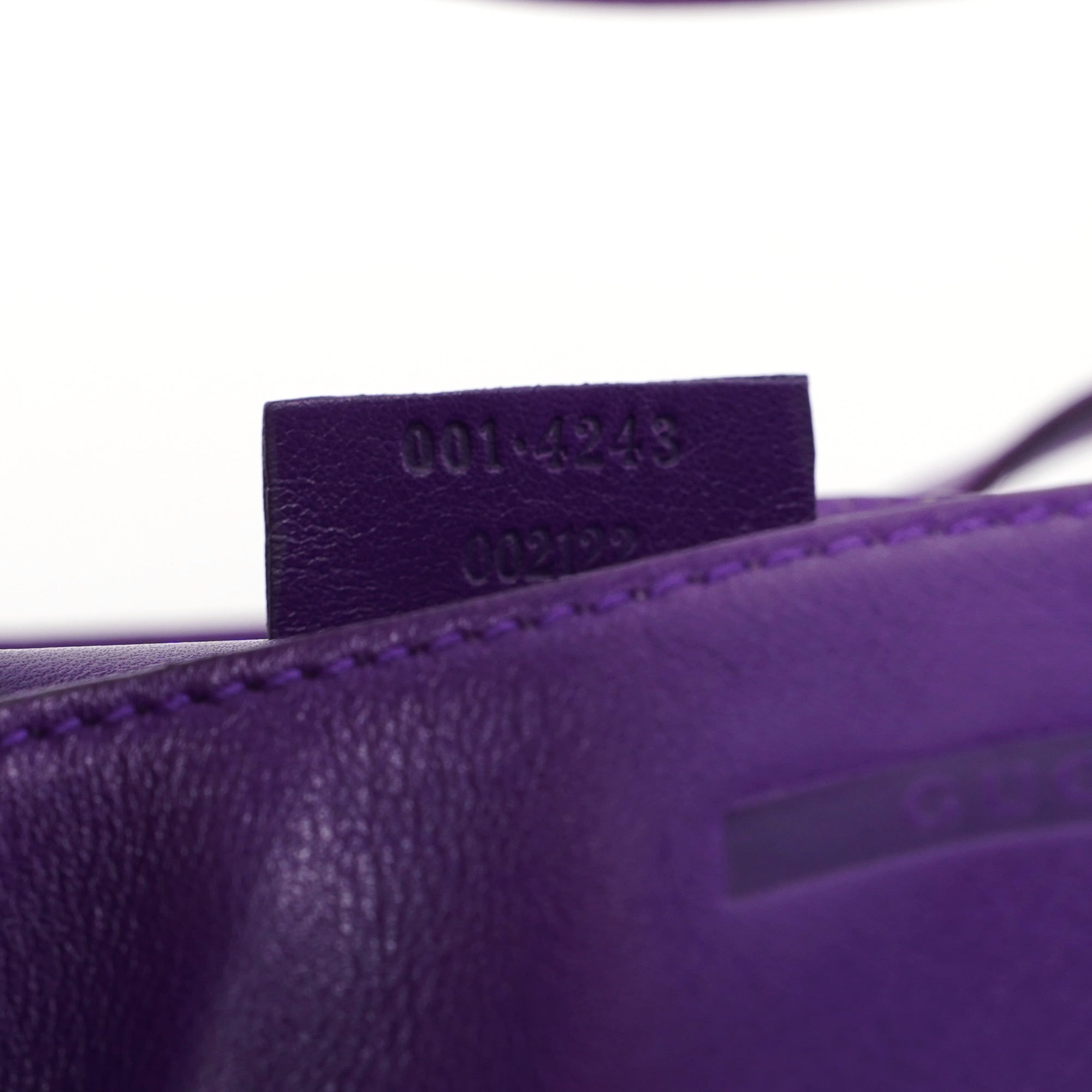 Gucci Purple Calfskin Shoulder Bag