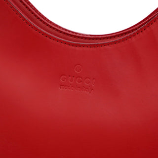 Gucci Red Calfskin Hobo Shoulder Bag