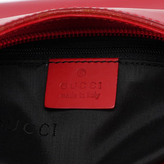 Gucci Red Calfskin Hobo Shoulder Bag