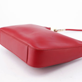 Gucci Red Calfskin Hobo Shoulder Bag