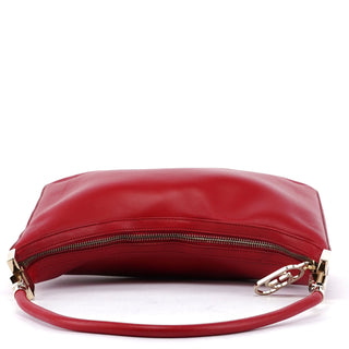 Gucci Red Calfskin Hobo Shoulder Bag