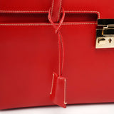 Gucci Red Calfskin Keylock Tote Bag