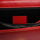 Gucci Red Calfskin Keylock Tote Bag