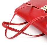 Gucci Red Calfskin Keylock Tote Bag