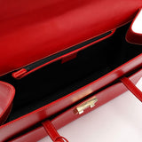 Gucci Red Calfskin Keylock Tote Bag