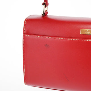 Gucci Red Calfskin Lady Lock Shoulder Bag