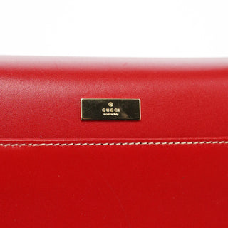Gucci Red Calfskin Lady Lock Shoulder Bag