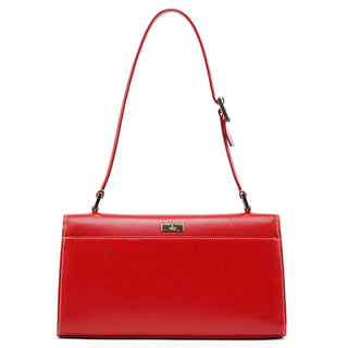 Gucci Red Calfskin Lady Lock Shoulder Bag
