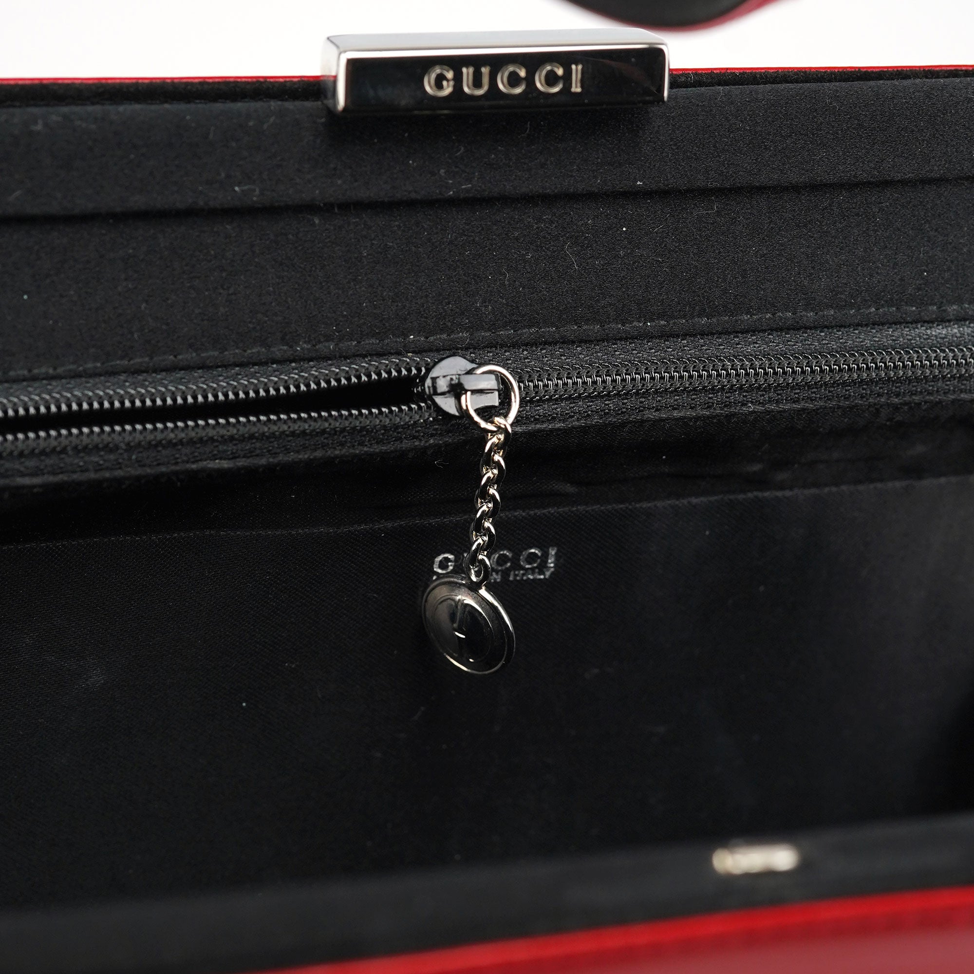Gucci Red Calfskin Leather Tote Bag