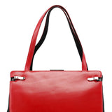 Gucci Red Calfskin Leather Tote Bag