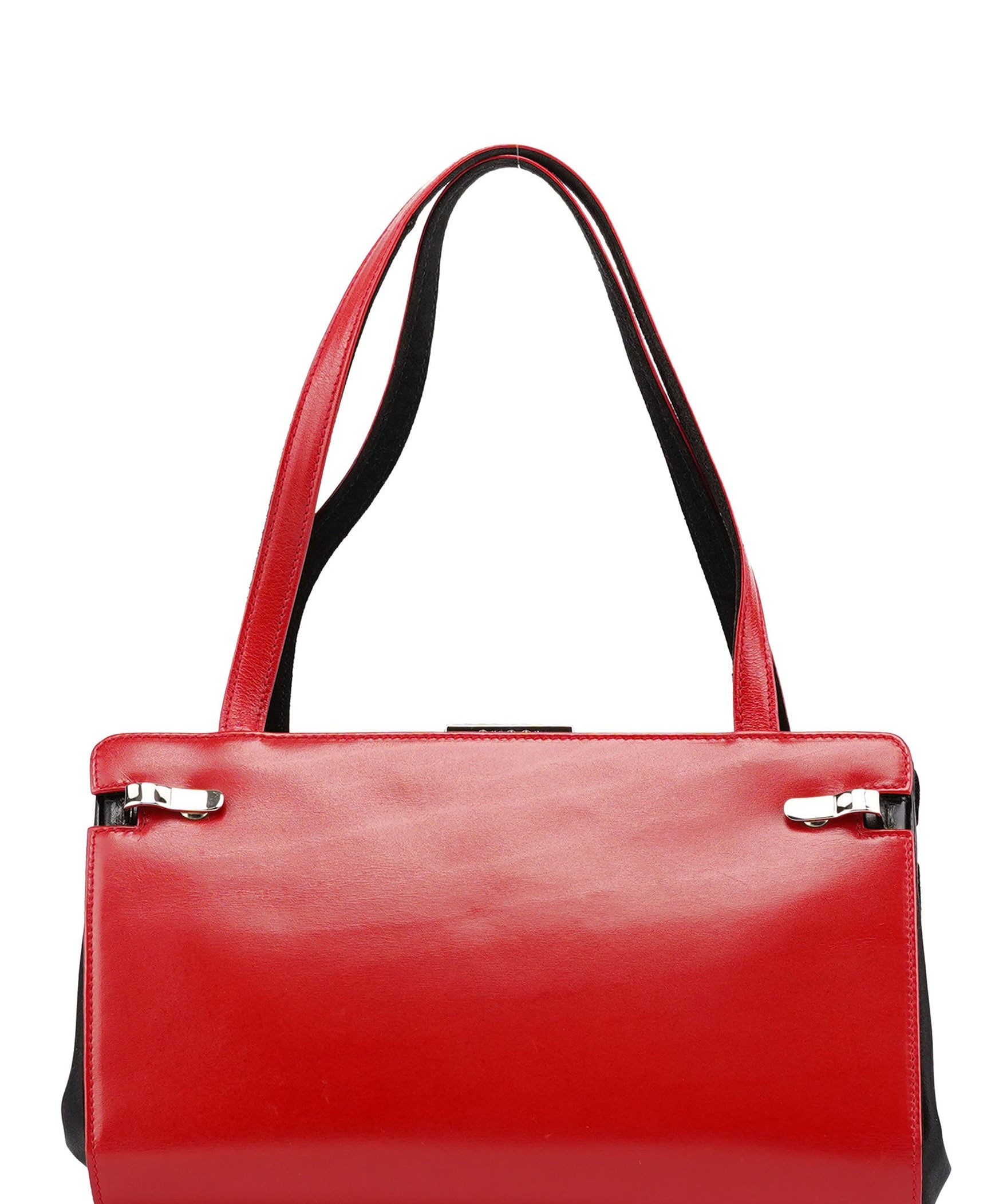 Gucci Red Calfskin Leather Tote Bag