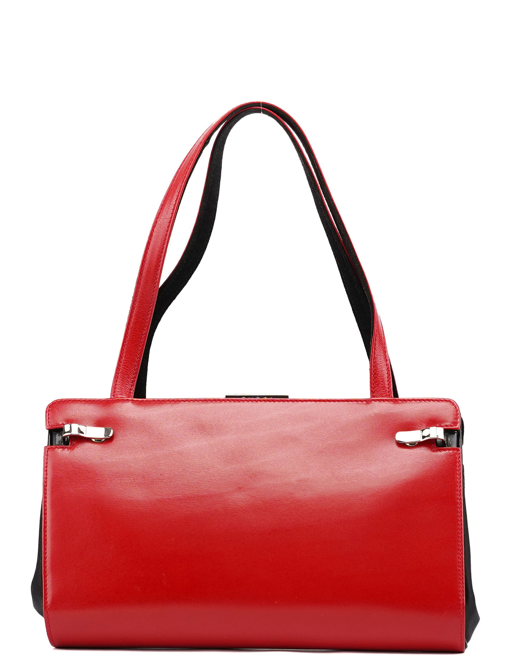 Gucci Red Calfskin Leather Tote Bag