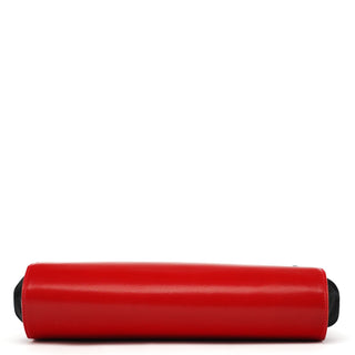 Gucci Red Calfskin Satin Clutch Tote Bag