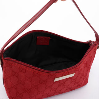 Gucci Red GG Boat Pochette