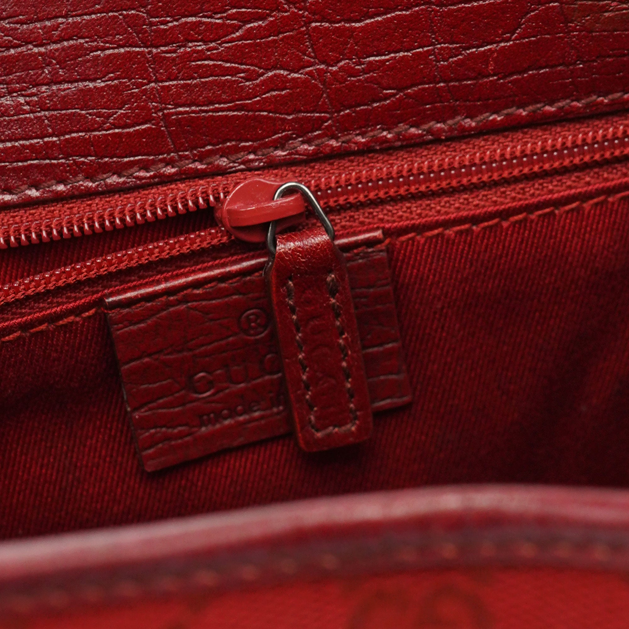 Gucci Red GG Jackie Shoulder Bag