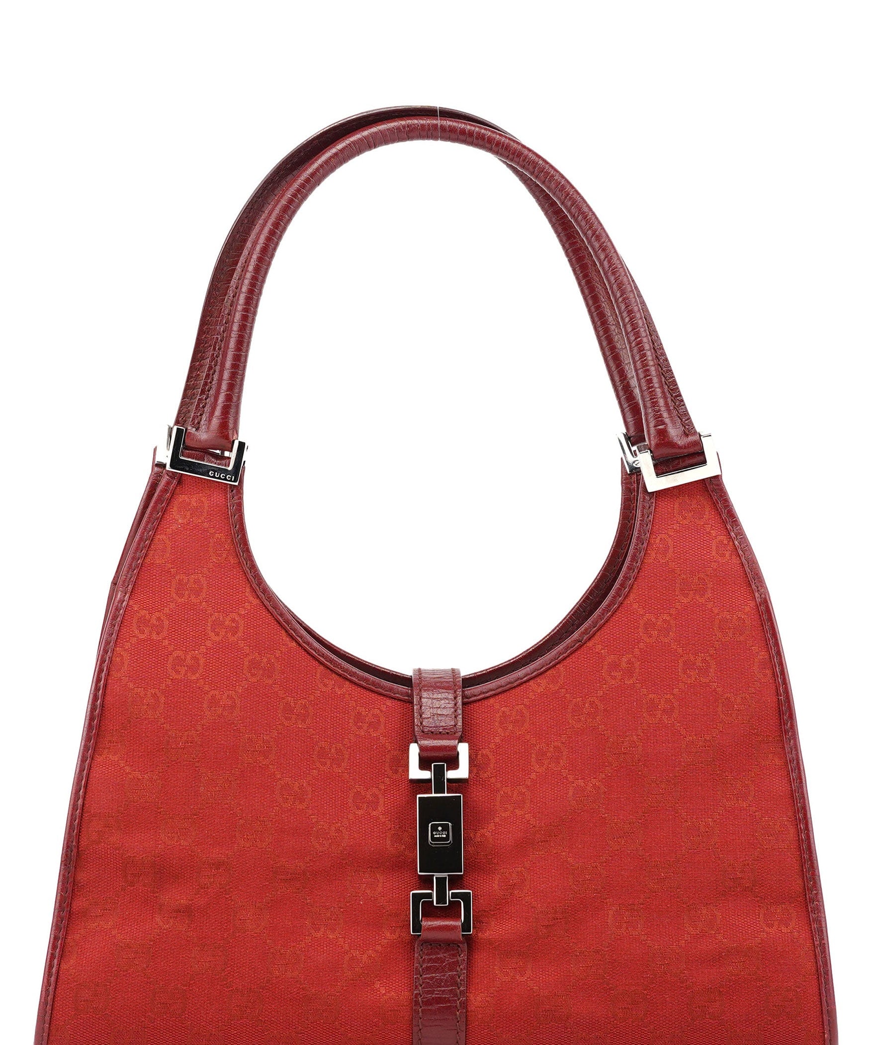 Gucci Red GG Jackie Shoulder Bag