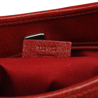 Gucci Red GG Leather Shoulder Bag