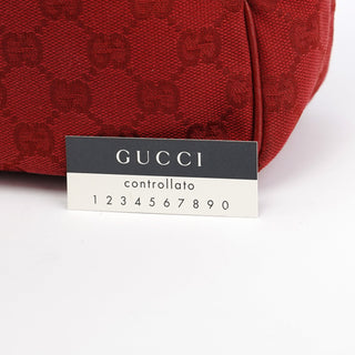 Gucci Red GG Leather Shoulder Bag