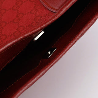 Gucci Red GG Leather Shoulder Bag
