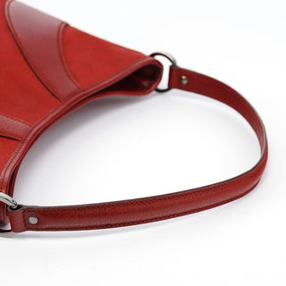 Gucci Red GG Leather Shoulder Bag