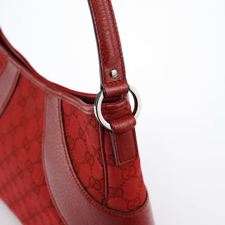 Gucci Red GG Leather Shoulder Bag
