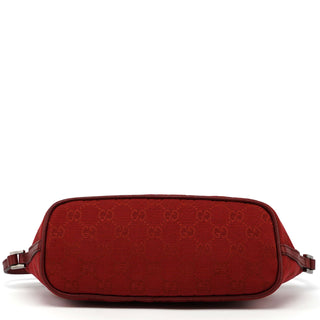 Gucci Red GG Monogram Canvas Boat Pochette