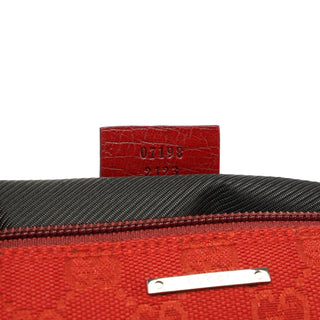 Gucci Red GG Monogram Canvas Boat Pochette