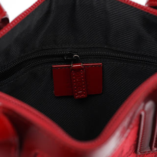 Gucci Red GG Patent Leather Tote Bag
