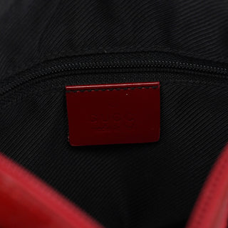 Gucci Red GG Patent Leather Tote Bag