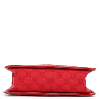 Gucci Red GG Patent Leather Tote Bag