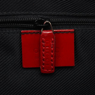 Gucci Red GG Patent Leather Tote Bag