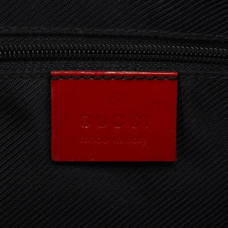 Gucci Red GG Patent Leather Tote Bag
