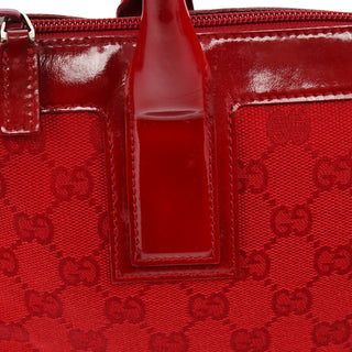 Gucci Red GG Patent Leather Tote Bag