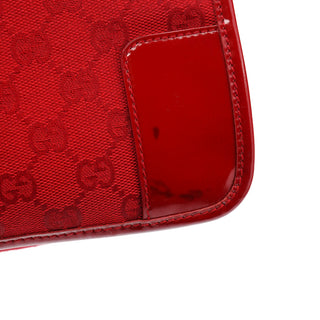 Gucci Red GG Patent Leather Tote Bag