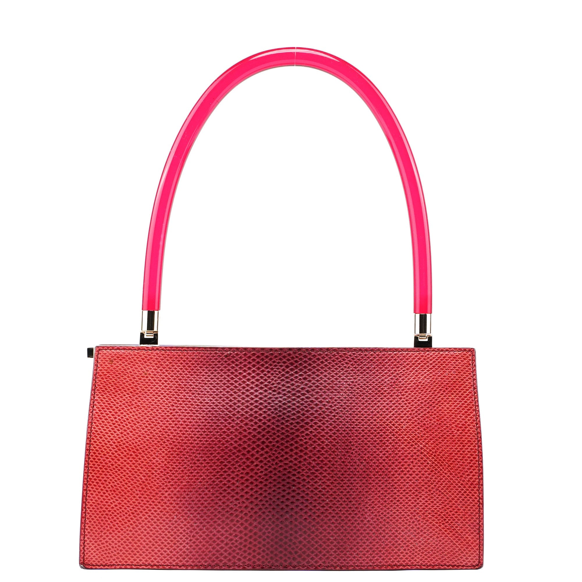 Gucci Sac à poignée en plastique et serpent Karung rouge