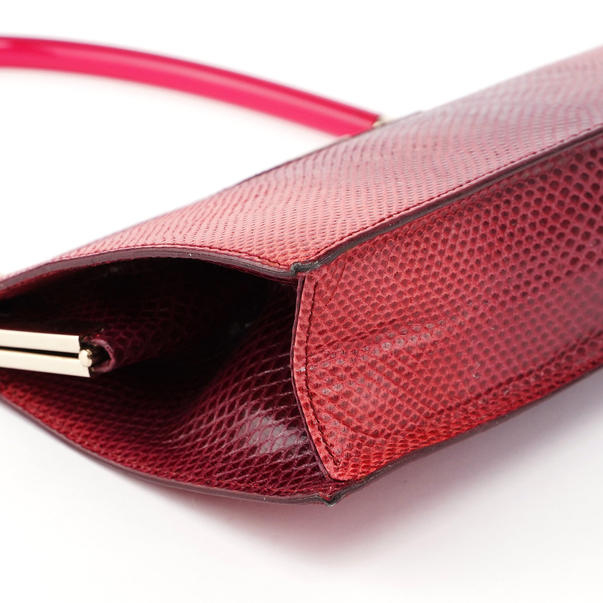 Gucci Sac à poignée en plastique et serpent Karung rouge