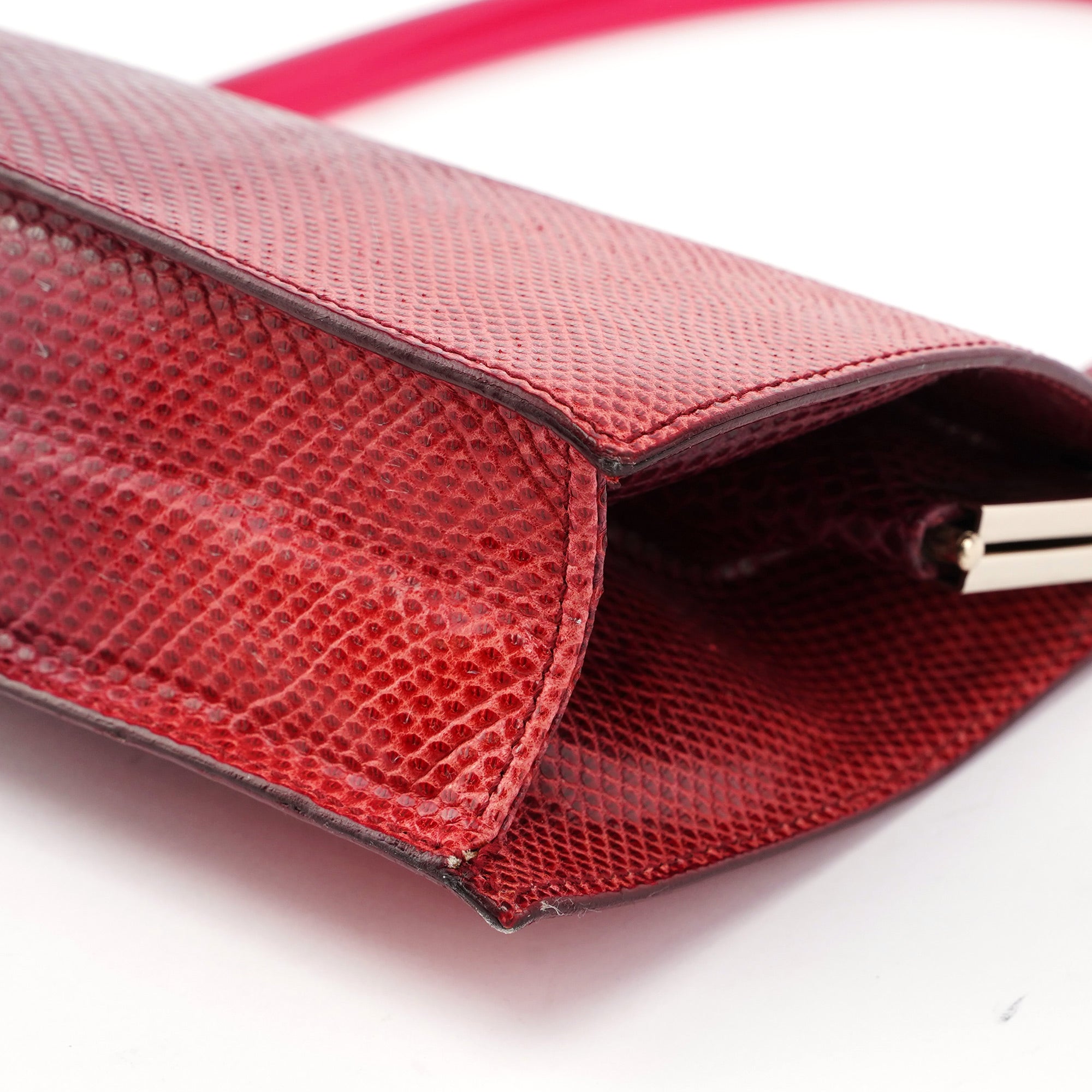 Gucci Sac à poignée en plastique et serpent Karung rouge