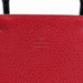 Gucci Red Leather Bamboo Tote Bag