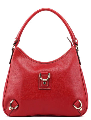 Gucci Red Leather D-Ring Shoulder Bag