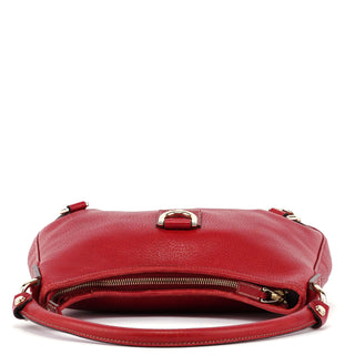 Gucci Red Leather D-Ring Shoulder Bag