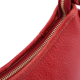 Gucci Red Leather D-Ring Shoulder Bag