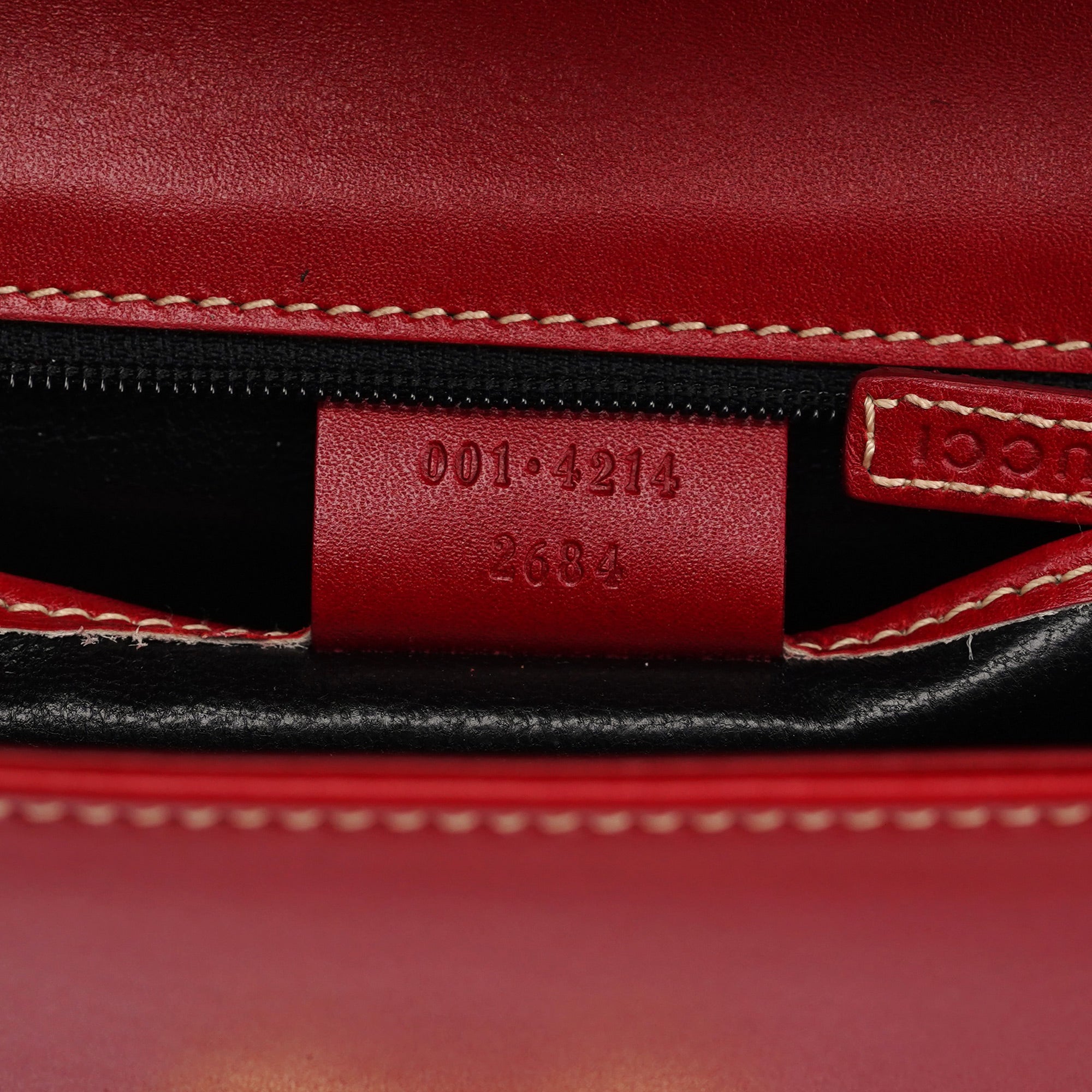 Gucci Borsa a spalla Lady Lock in pelle rossa