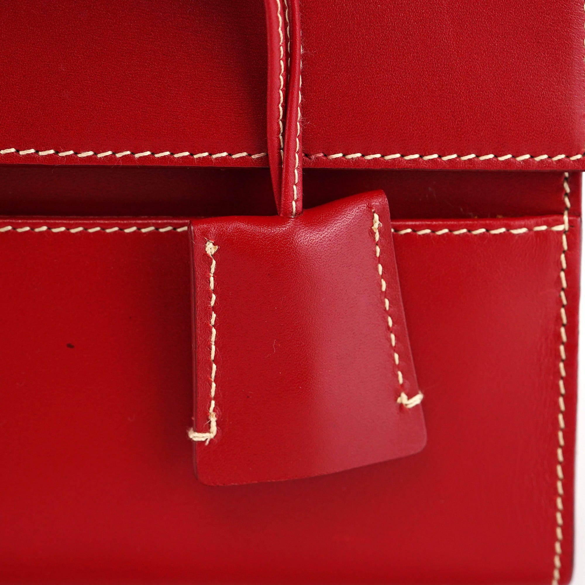 Gucci Borsa a spalla Lady Lock in pelle rossa