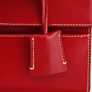 Gucci Red Leather Lady Lock Shoulder Bag