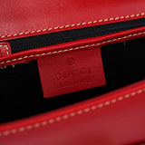 Gucci Borsa a spalla Lady Lock in pelle rossa