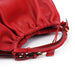 Gucci Red Lizard Embossed Dual Handle Bag