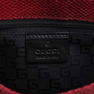 Gucci Red Lizard Flap Shoulder Bag