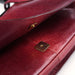 Gucci Red Lizard Plastic Handle Shoulder Bag