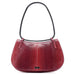 Gucci Red Lizard Plastic Handle Shoulder Bag